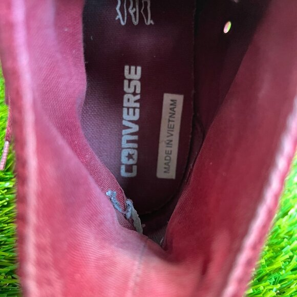 Converse Chuck Taylor All Star Hi Mens Size 8 Red White Casual Shoes Sneakers - Picture 8 of 10